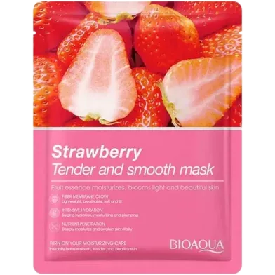 BIOAQUA Strawberry Tender and Smooth Sheet Mask - 25g - 51612 - Rokomari product